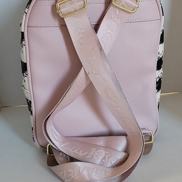 Betsey Johnson Quilted Mini Backpack Bag Pink Black Floral Women\'s Woman\'s main image 9